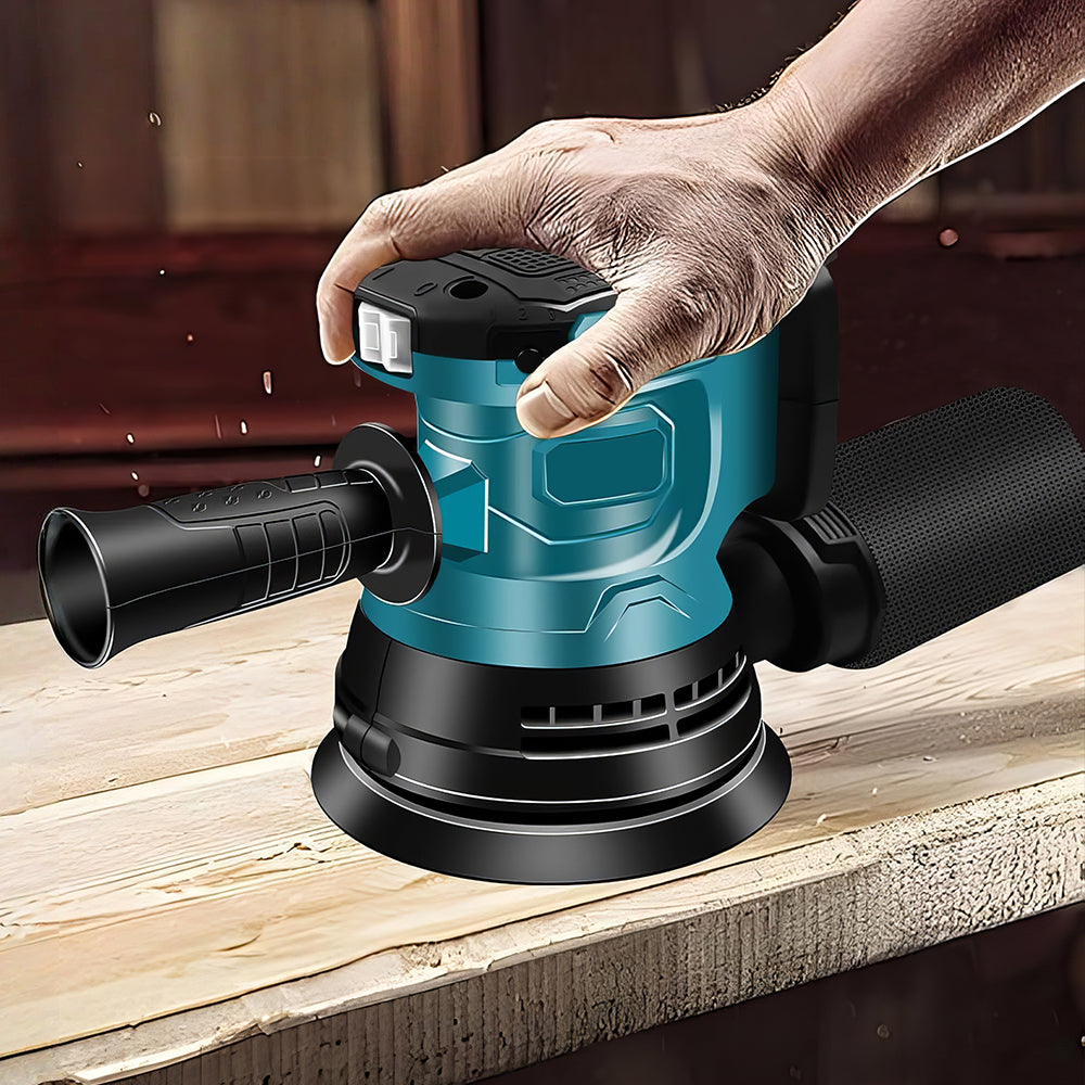 Cordless 18V Orbital Sander Compatible with Makita Batteries – Bare Tool with 20 Sandpapers