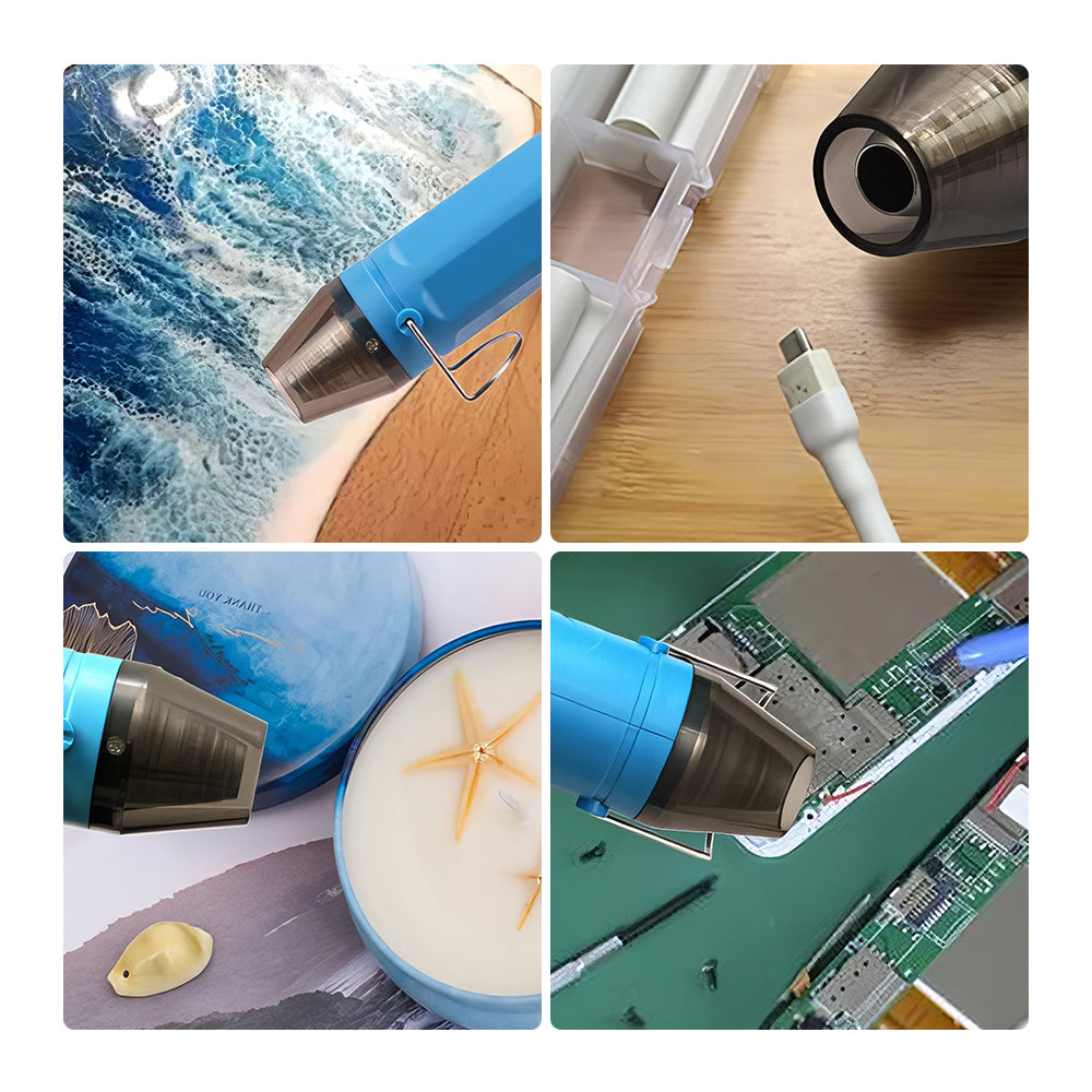 300W Mini Heat Gun with Stand and Overheat Protection