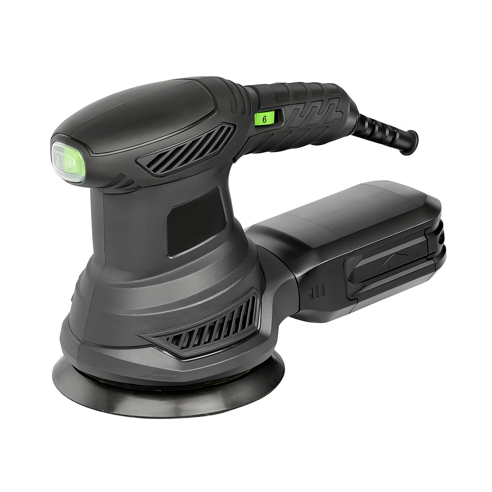 5" 280W Orbital Sander with Dust Collector and 15 Sanding Discs