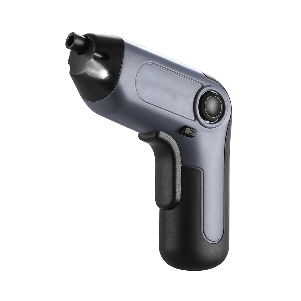 Pink Cordless Screwdriver with Offset Shaft — 3.6V USB-C, 22-Bit Kit, LED, Carry Case