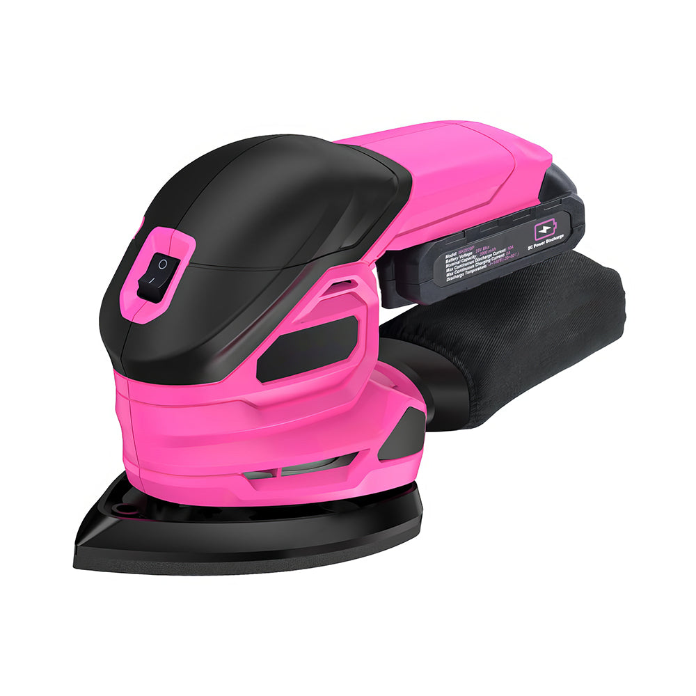 20V Cordless Detail Sander with 22 Sandpapers and Dust Bag