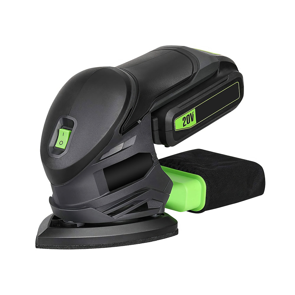 Detail Sander with Dust Box and 20 Sandpapers for Woodworking