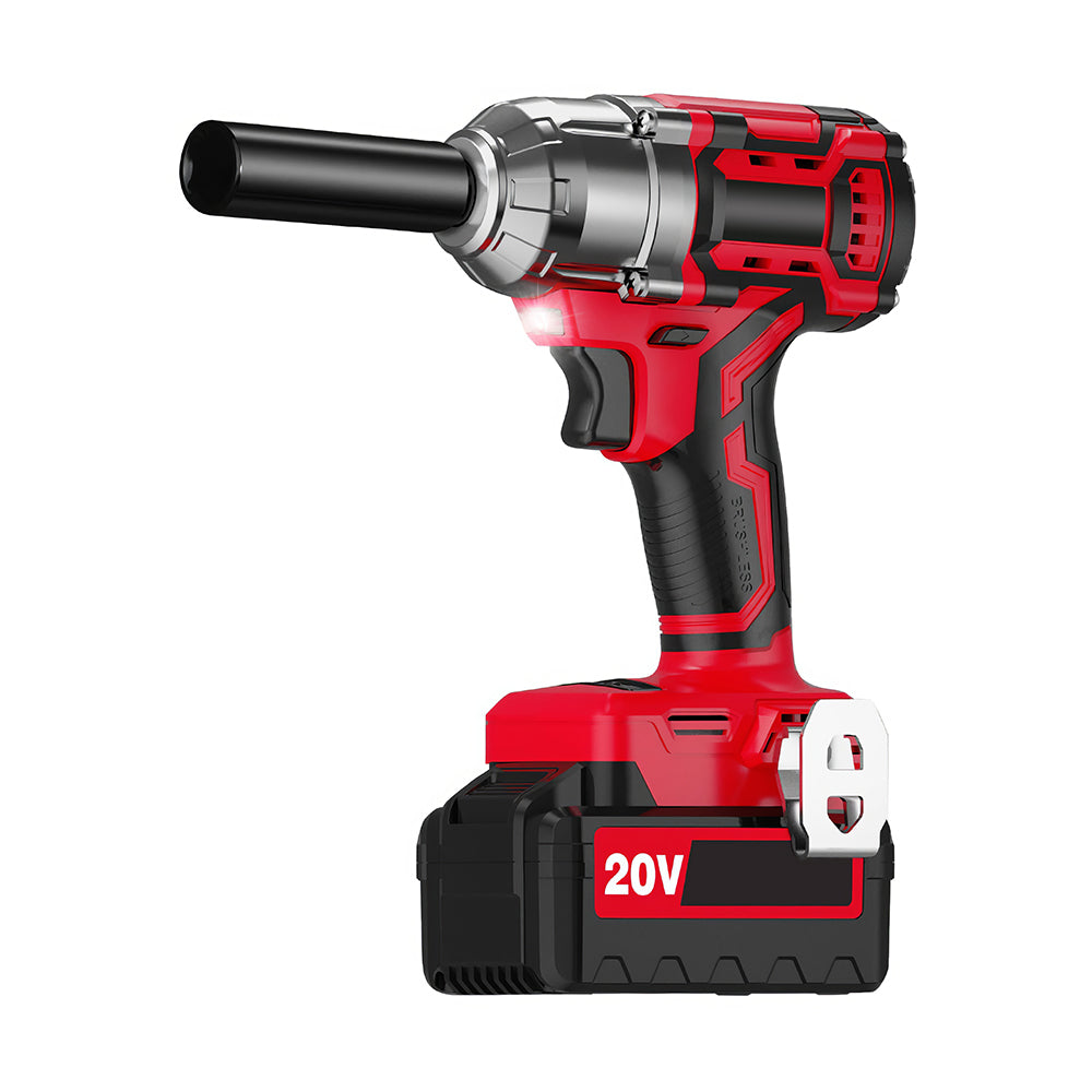 1/2" 20V Brushless Impact Wrench Kit with 3.0Ah Battery and 4 Sockets