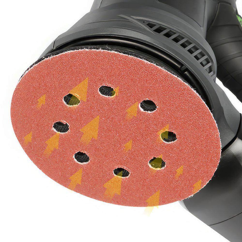 5" 280W Orbital Sander with Dust Collector and 15 Sanding Discs