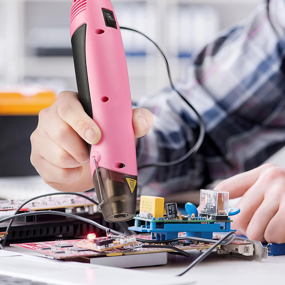 400W Mini Heat Gun with Reflector Nozzle and Overload Protection