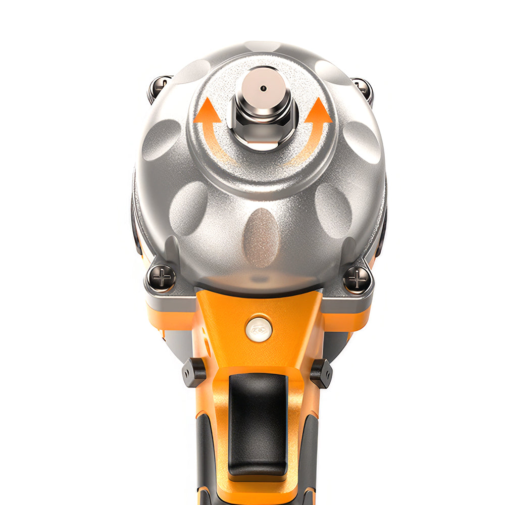 1/2" 21V Brushless Impact Wrench with 2 Batteries, 6 Sockets, and Fast Charger