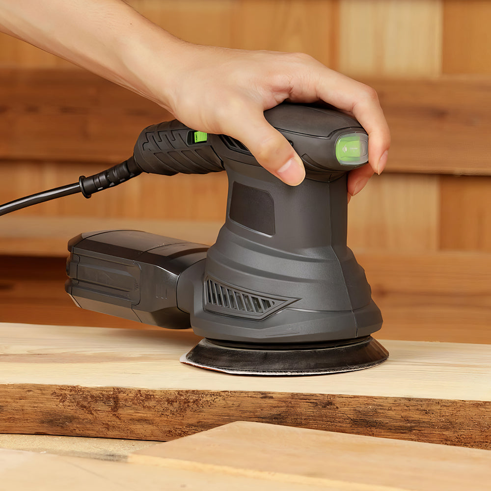 5" 280W Orbital Sander with Dust Collector and 15 Sanding Discs