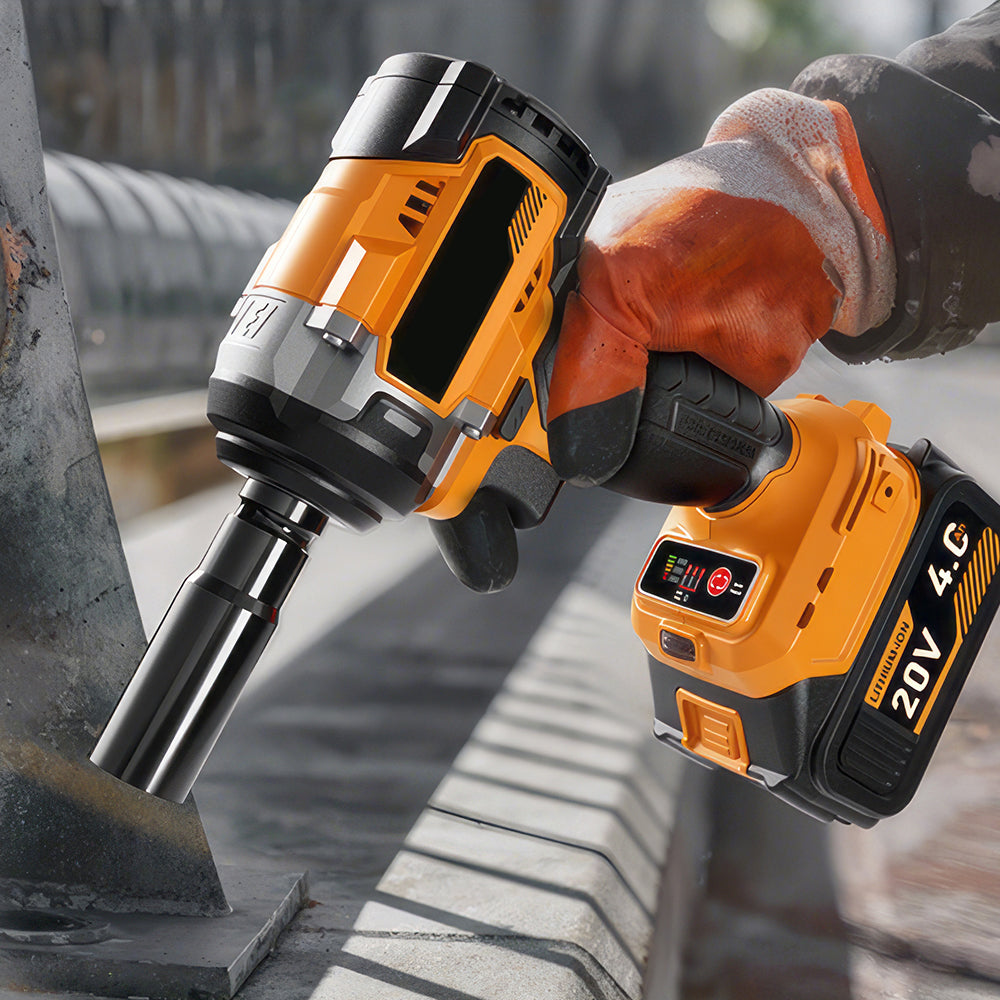 1/2" 20V Brushless Impact Wrench with 2 Batteries and Fast Charger