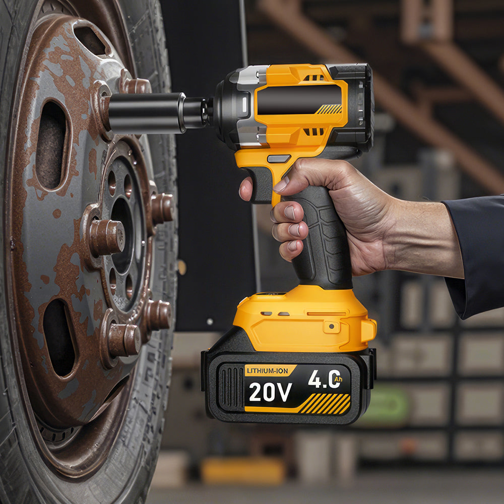 1/2" 20V Brushless Impact Wrench with 2 Batteries and Fast Charger