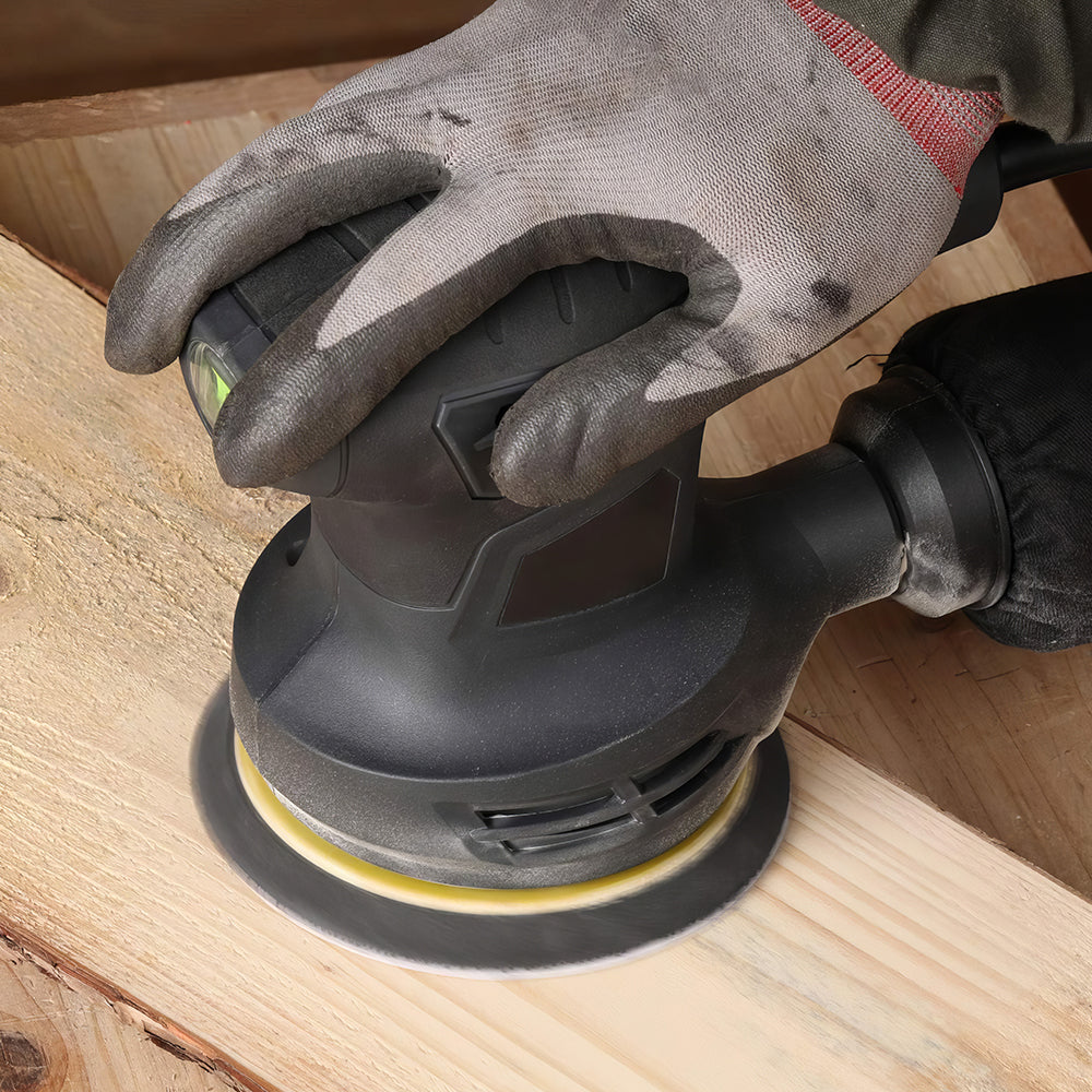 5" 280W Orbital Sander with Dust Collector and 15 Sanding Discs